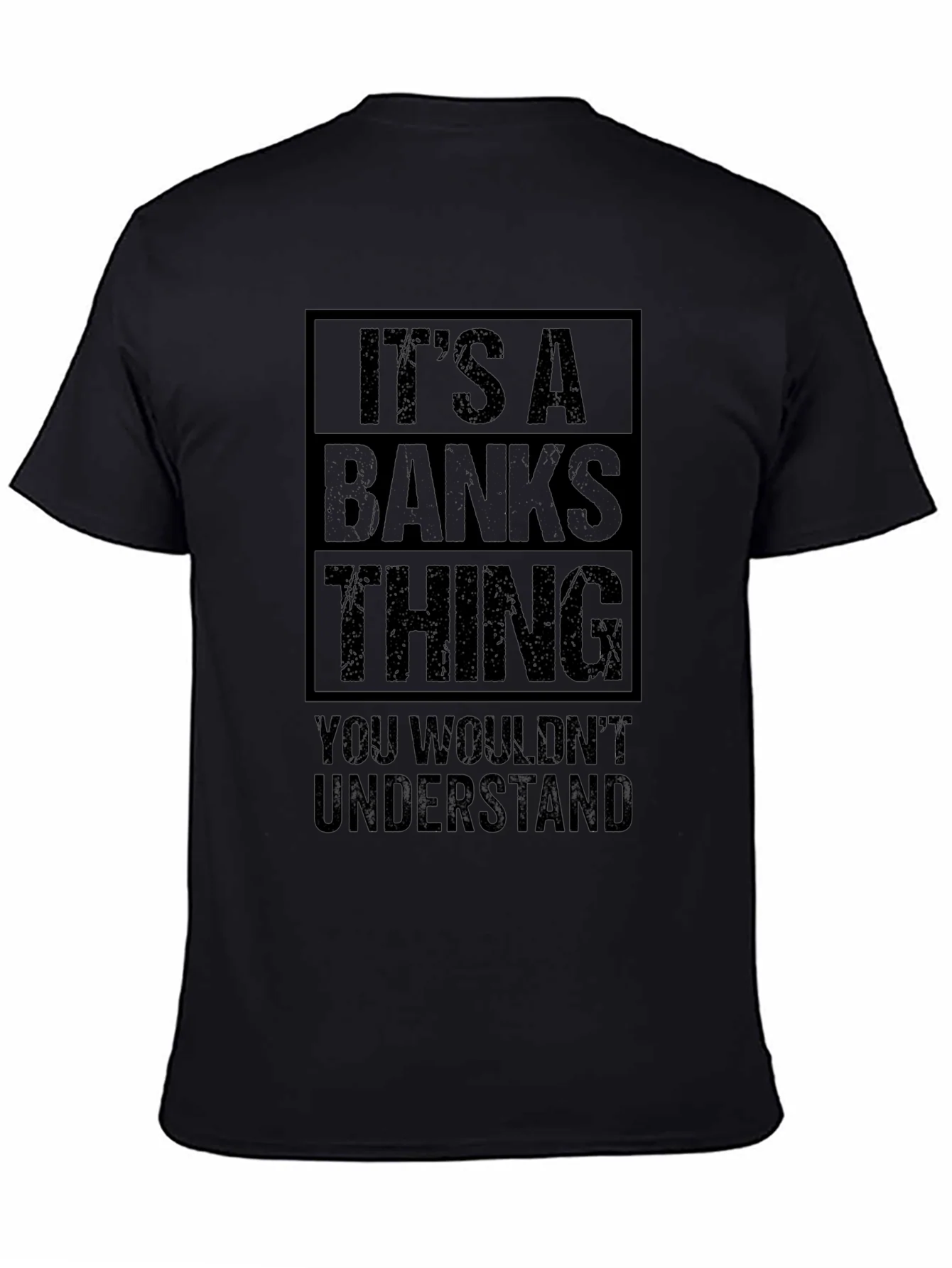 Camiseta Negra Es Cosa de Banks
