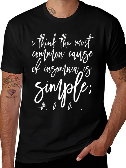 Camiseta Negra: Insomnio y Humor