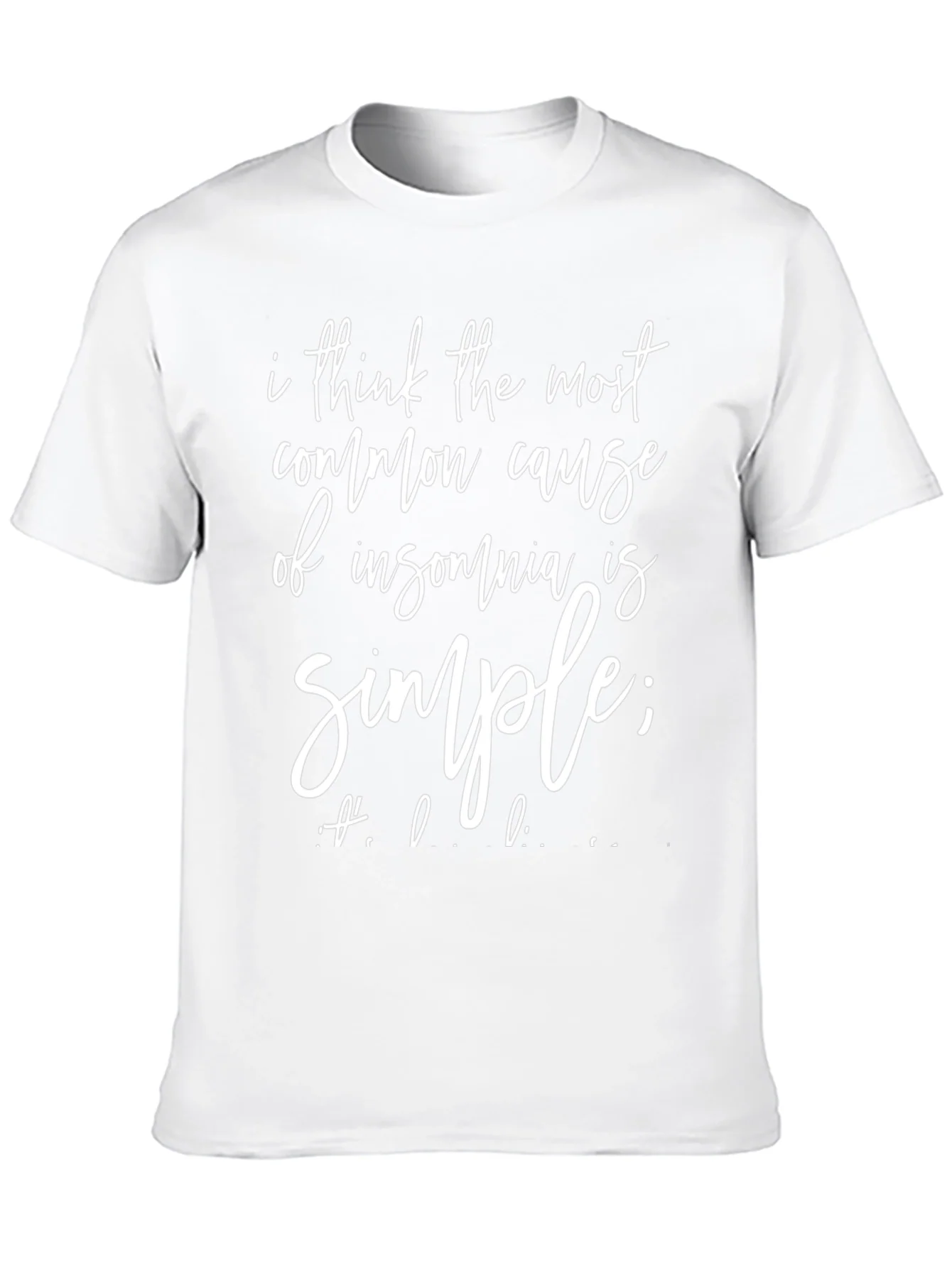 Camiseta Negra: Insomnio y Humor