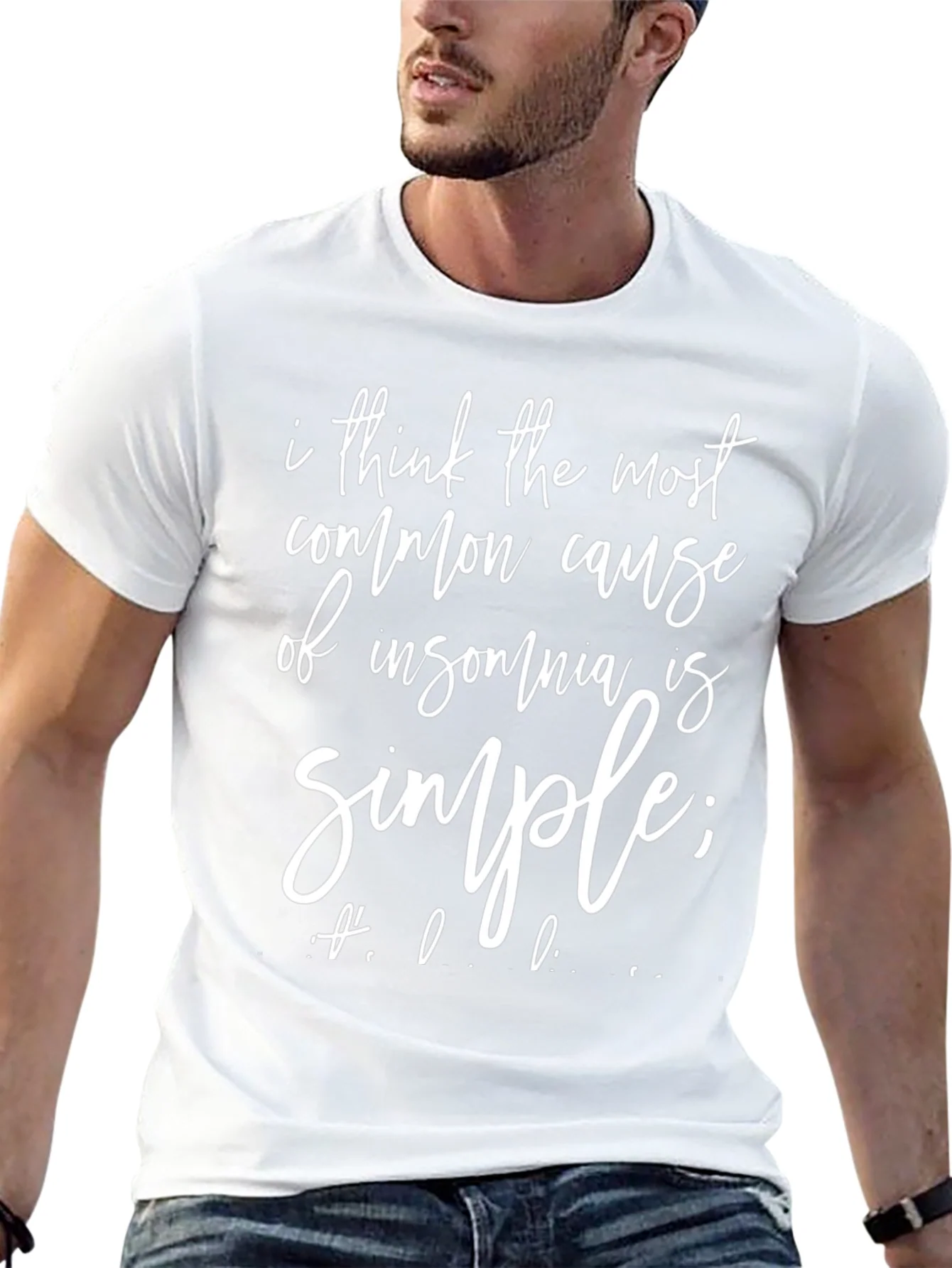 Camiseta Negra: Insomnio y Humor