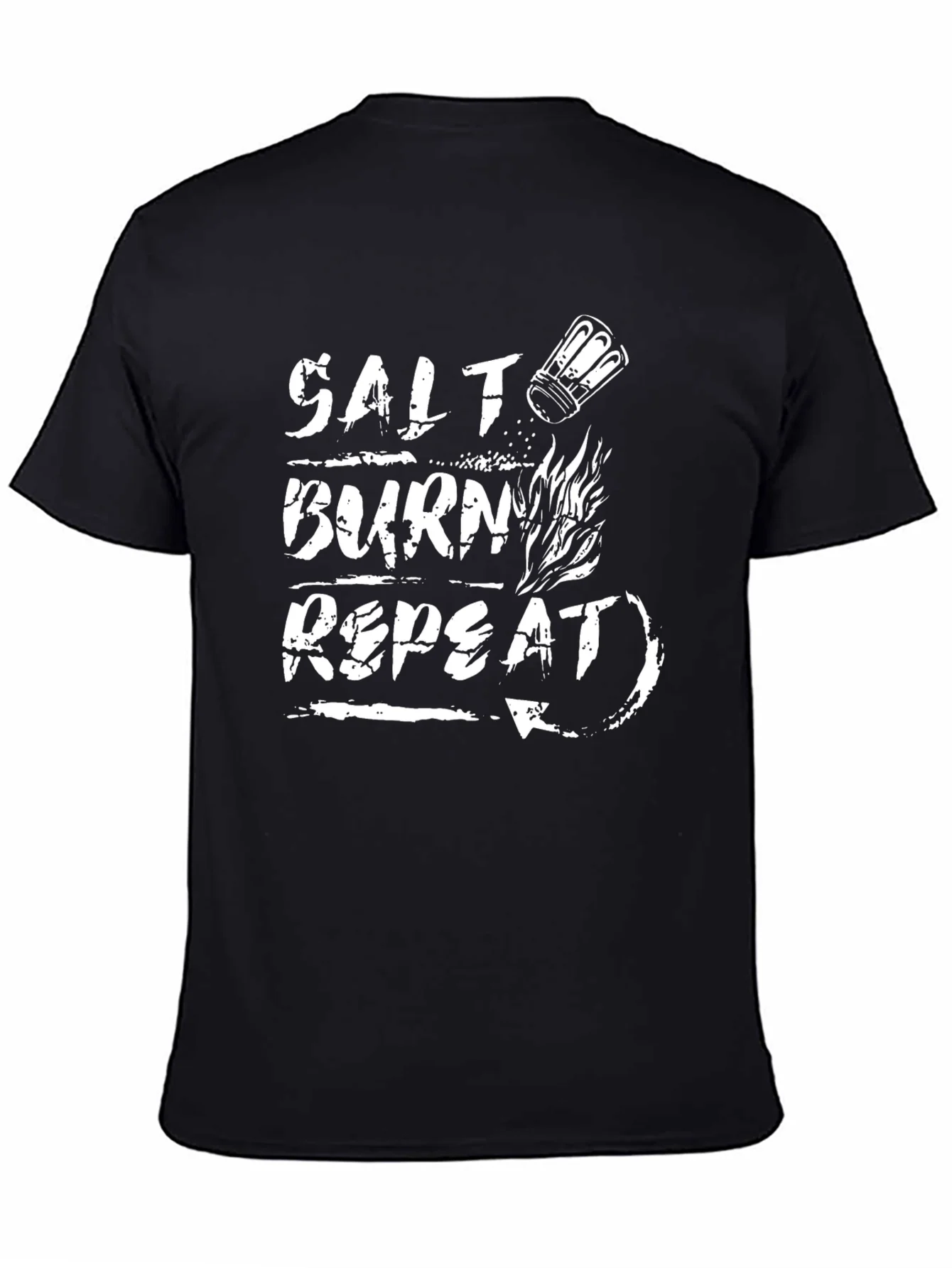 Camiseta Negra Salt Burn Repeat