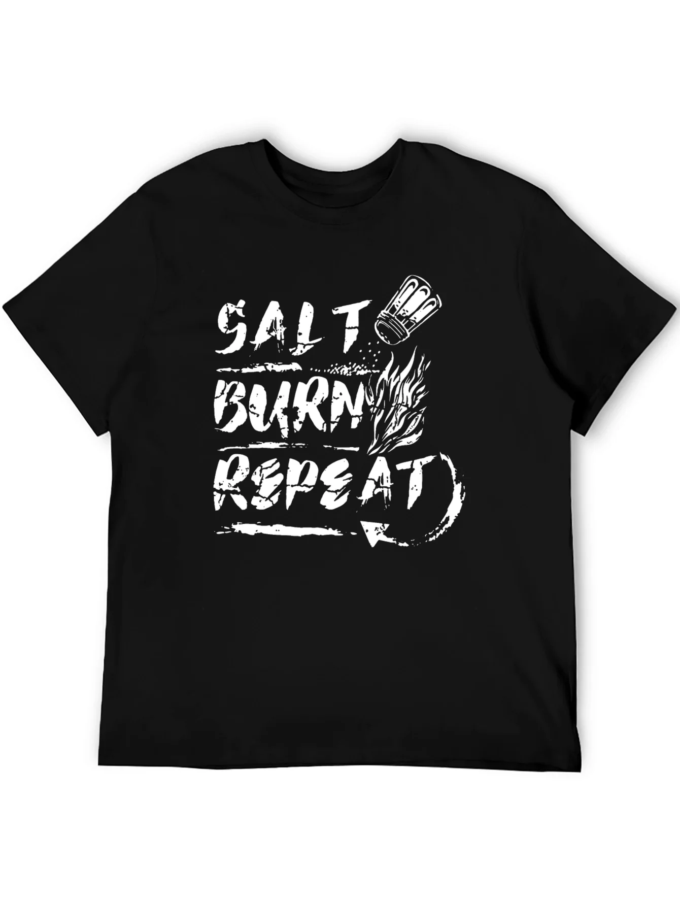 Camiseta Negra Salt Burn Repeat