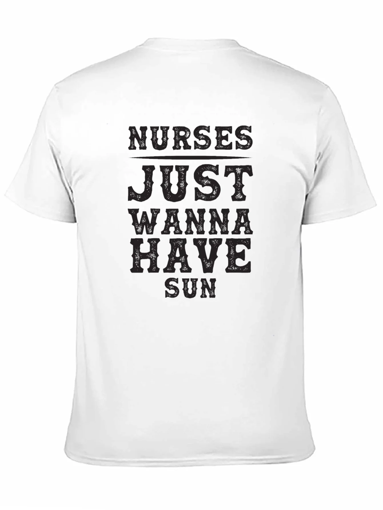 Camiseta Negra Nurses Just Wanna Have Sun