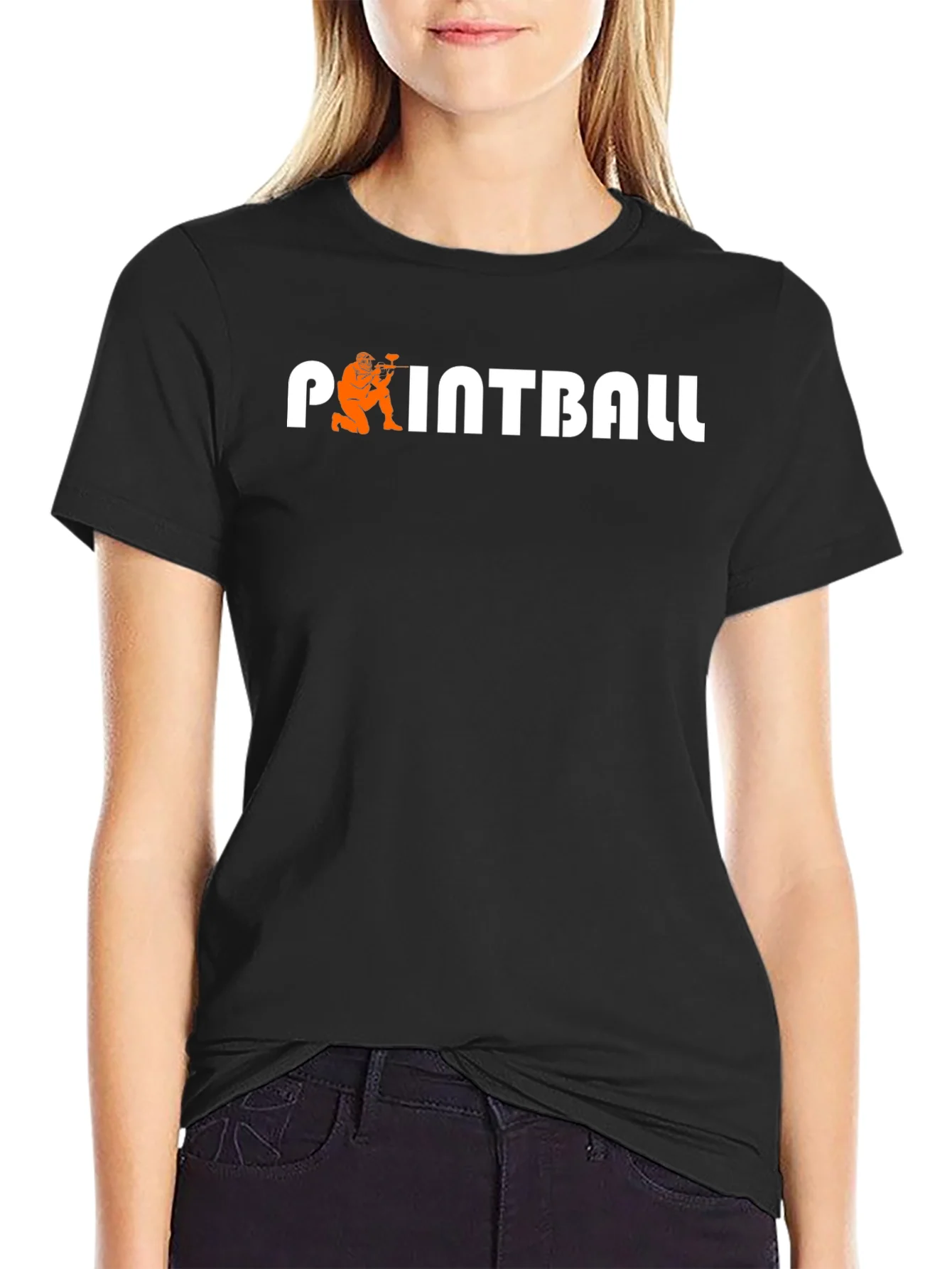 Camiseta Negra Paintball para Hombre