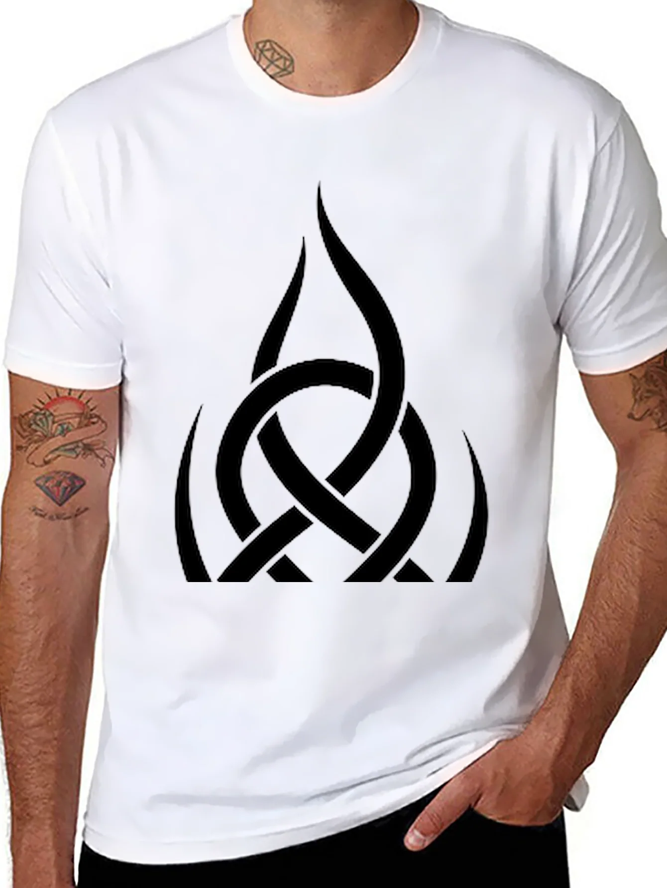 Rebbecca Celtic Knot Graphic T-Shirt - Mens Black Tee