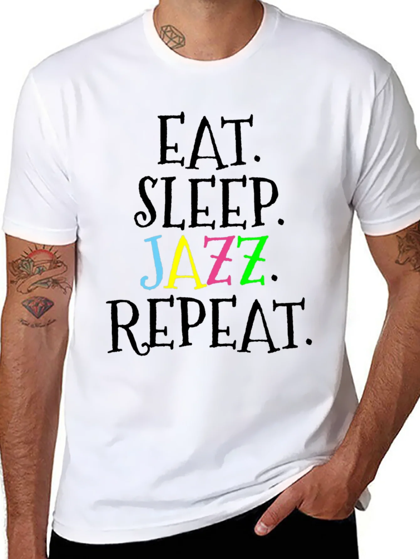 Rebbecca Eat Sleep Jazz Repeat T-Shirt