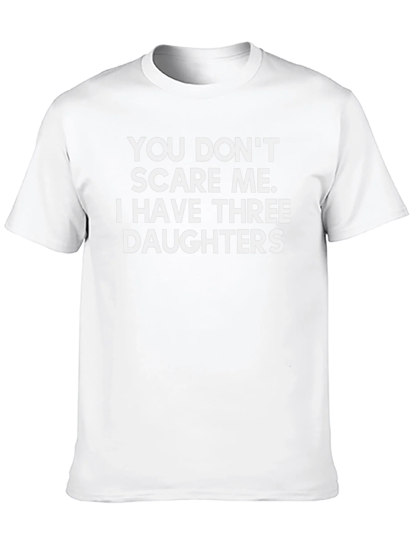Rebbecca Funny Dad T-Shirt: Three Daughters No Fear!