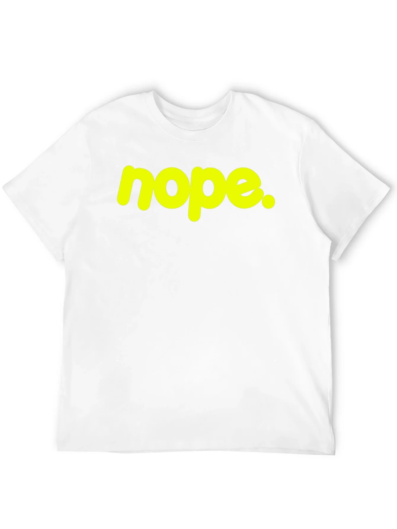 Rebbecca Nope Graphic Tee - Casual Black Cotton T-Shirt