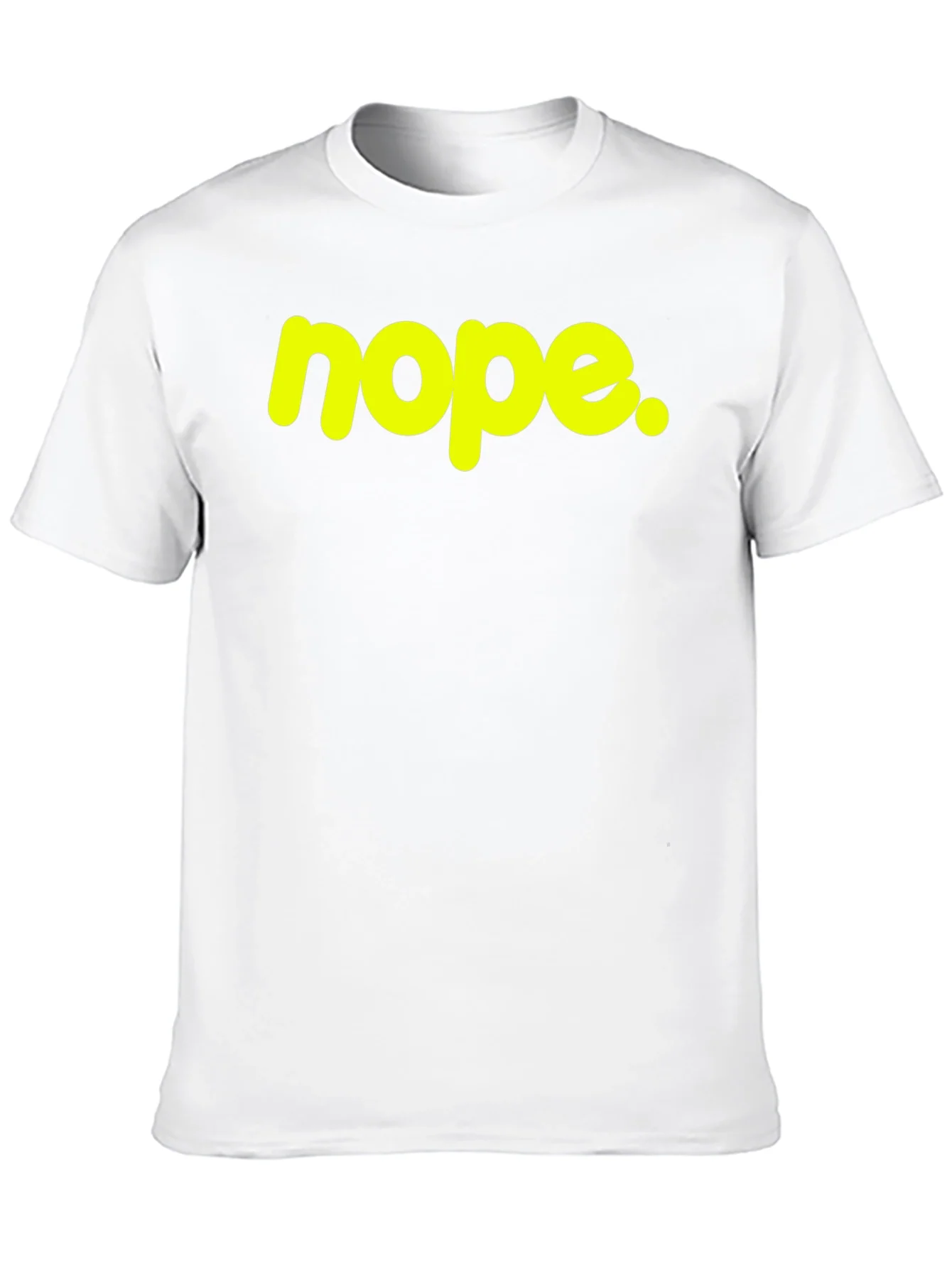Rebbecca Nope Graphic Tee - Casual Black Cotton T-Shirt