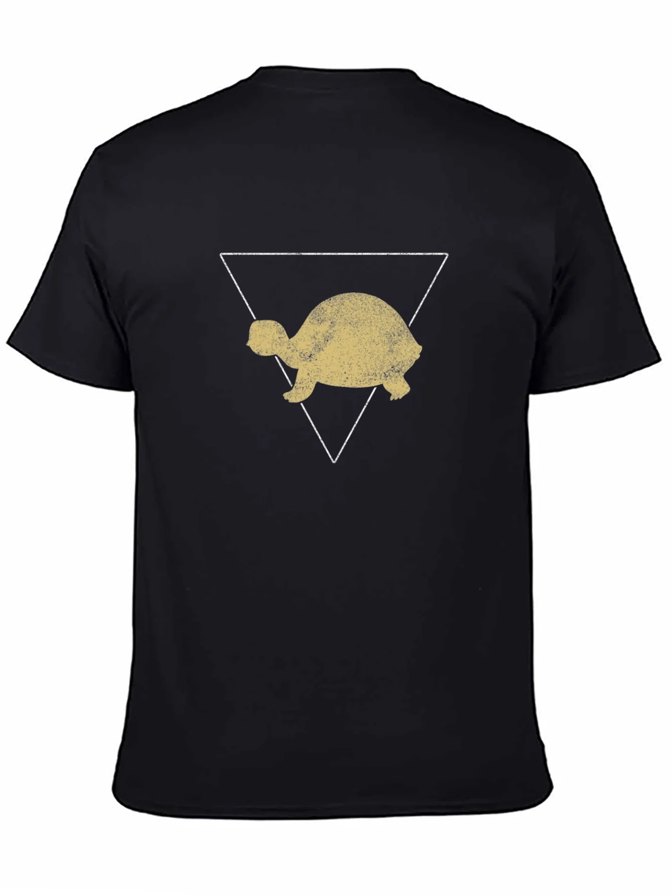 Rebbecca Turtle Triangle Graphic Tee - Black