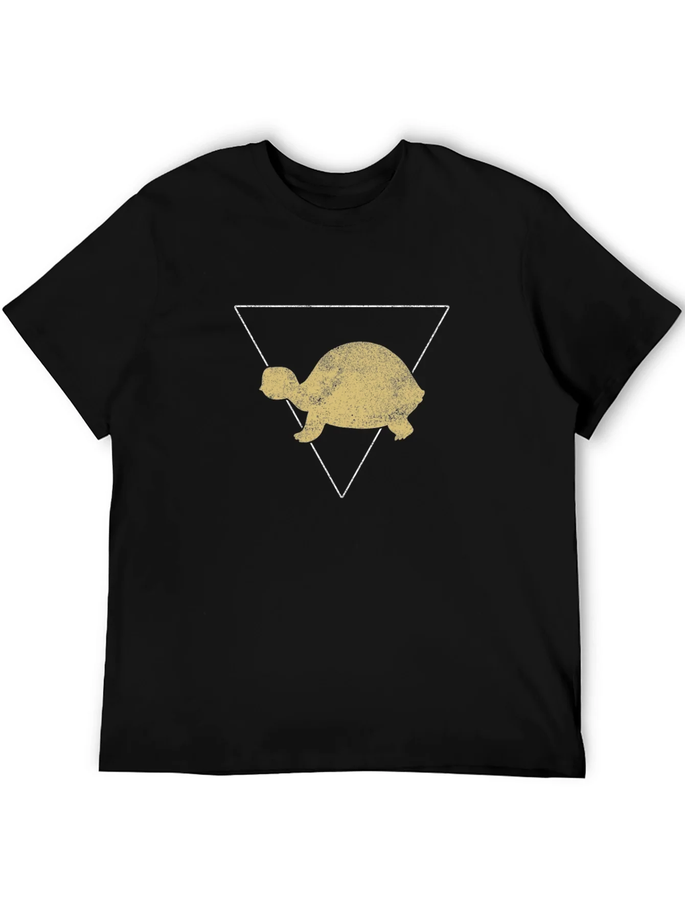 Rebbecca Turtle Triangle Graphic Tee - Black
