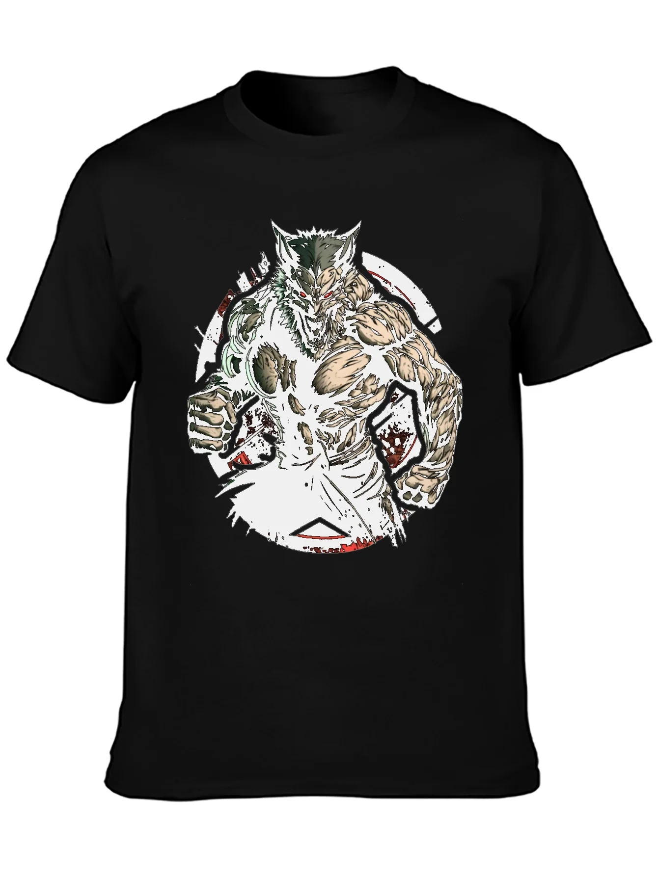 Rebbecca Werewolf Graphic Tee - Black Cotton T-Shirt