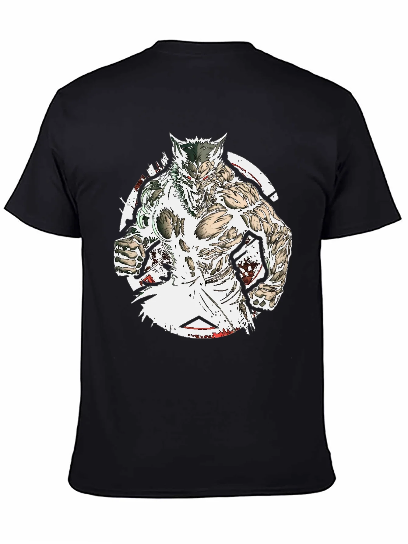 Rebbecca Werewolf Graphic Tee - Black Cotton T-Shirt