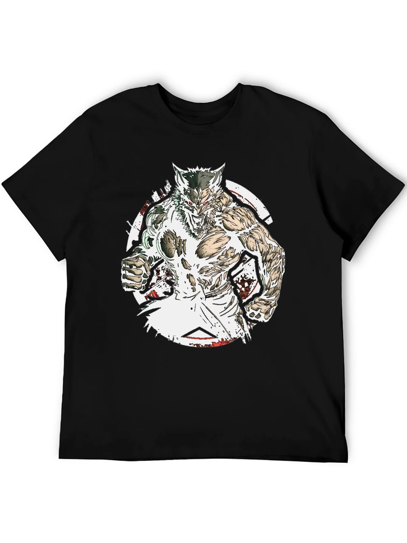 Rebbecca Werewolf Graphic Tee - Black Cotton T-Shirt