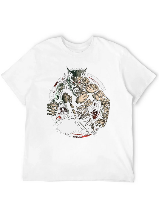 Rebbecca Werewolf Graphic Tee - Black Cotton T-Shirt