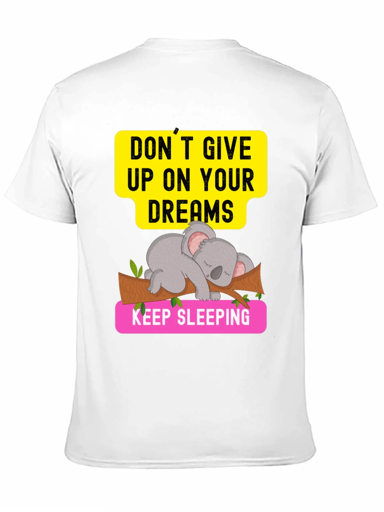Rebbecca Dreaming Koala Graphic Tee - Sleepy Animal T-Shirt