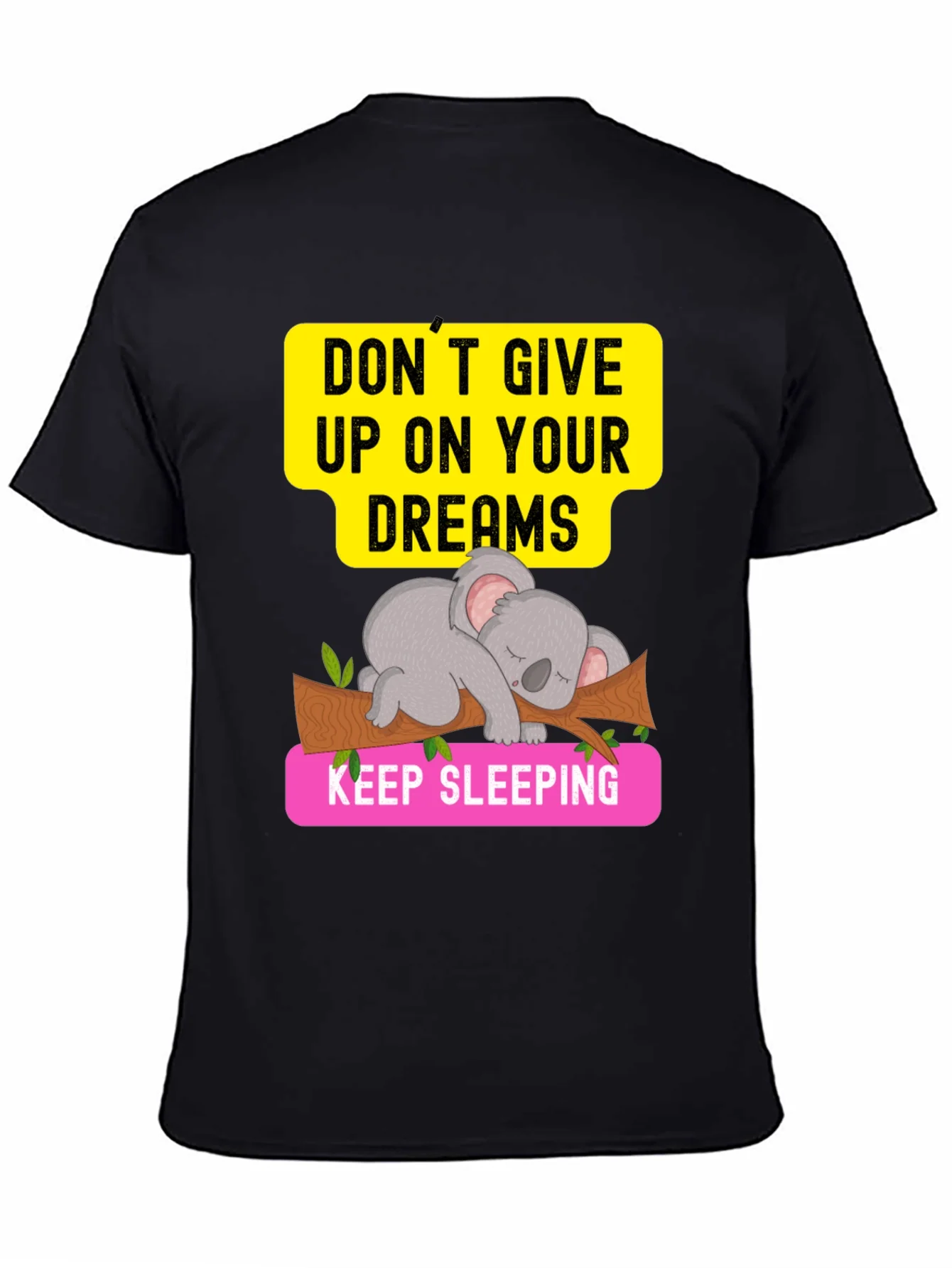 Rebbecca Dreaming Koala Graphic Tee - Sleepy Animal T-Shirt
