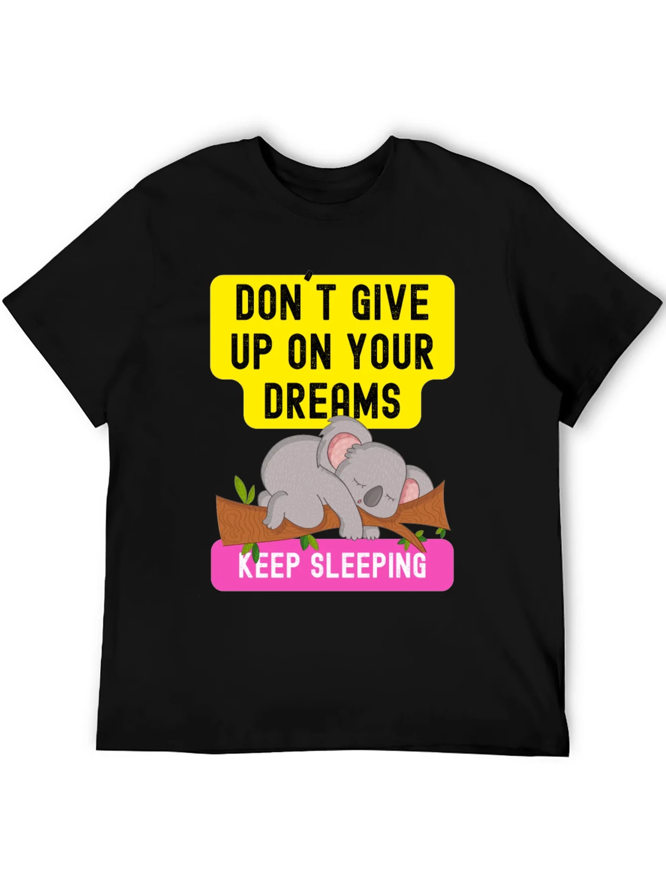 Rebbecca Dreaming Koala Graphic Tee - Sleepy Animal T-Shirt