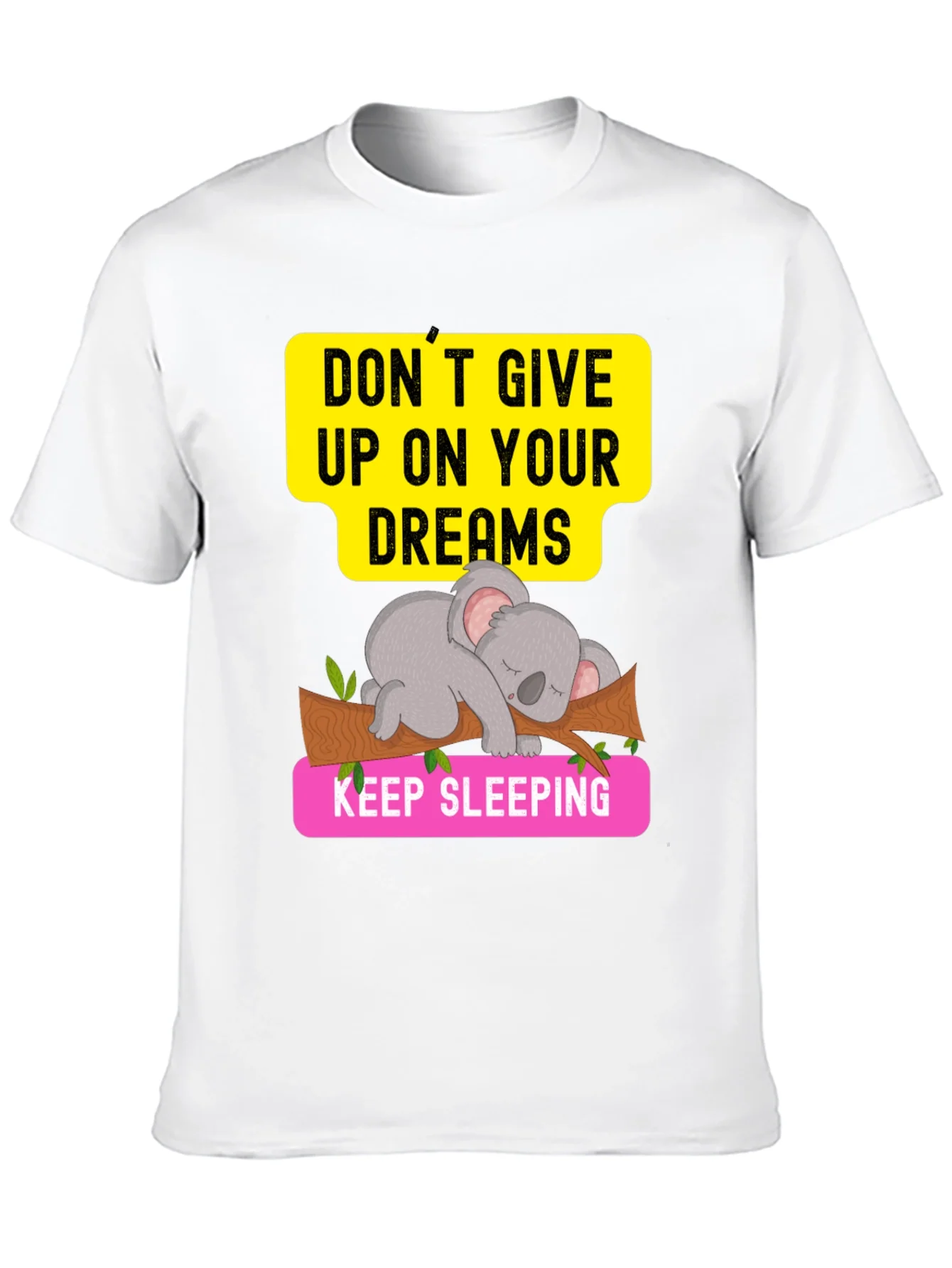 Rebbecca Dreaming Koala Graphic Tee - Sleepy Animal T-Shirt