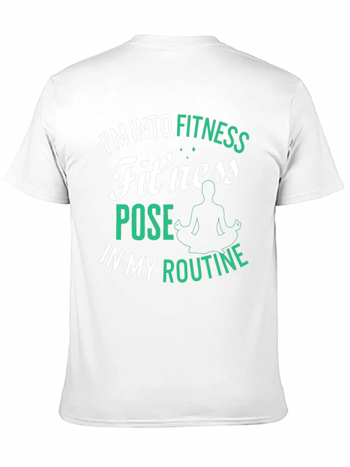 Camiseta Negra Fitness Pose para Entusiastas del Yoga