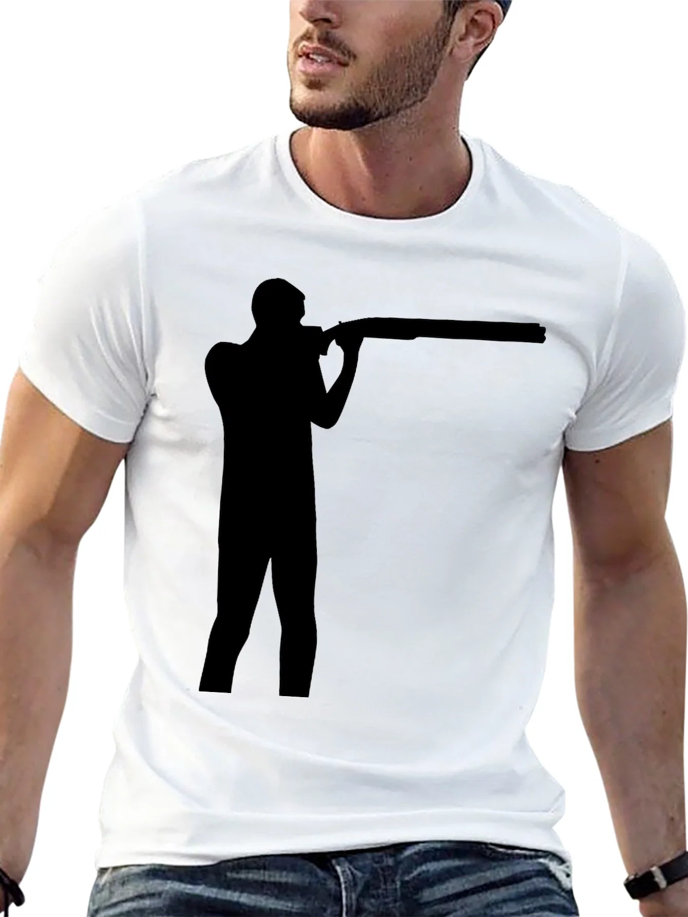 Rebbecca Shooting Silhouette Black T-Shirt