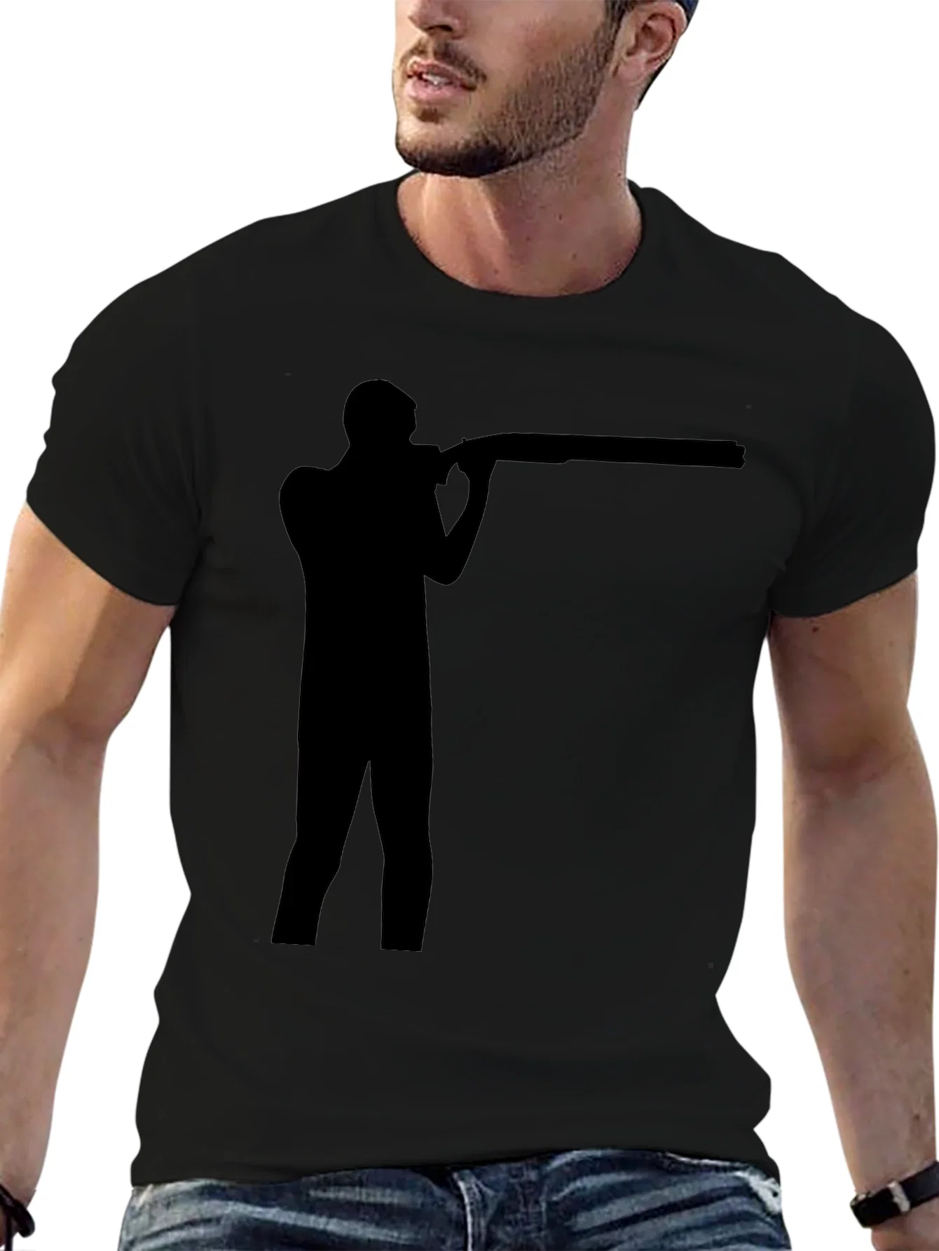 Rebbecca Shooting Silhouette Black T-Shirt