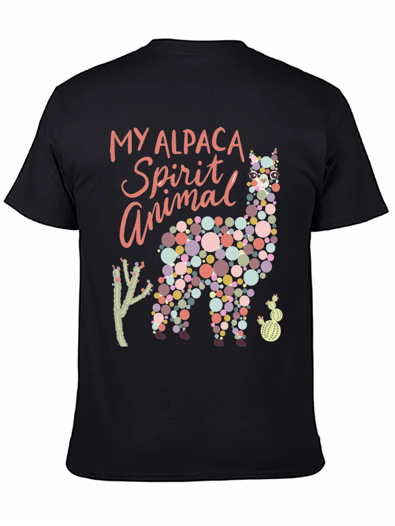 Rebbecca Alpaca Spirit Animal Graphic Tee - Black