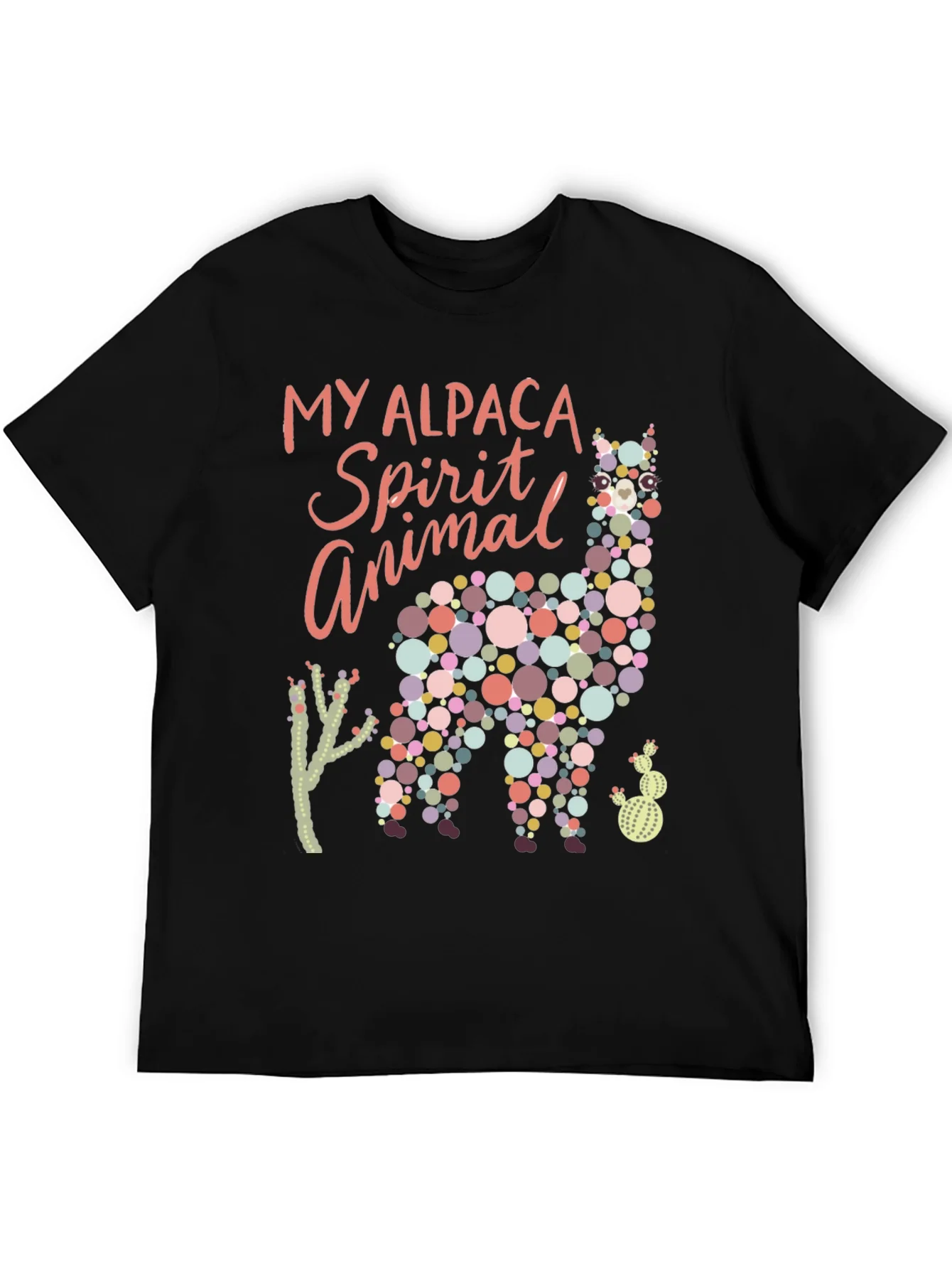 Rebbecca Alpaca Spirit Animal Graphic Tee - Black