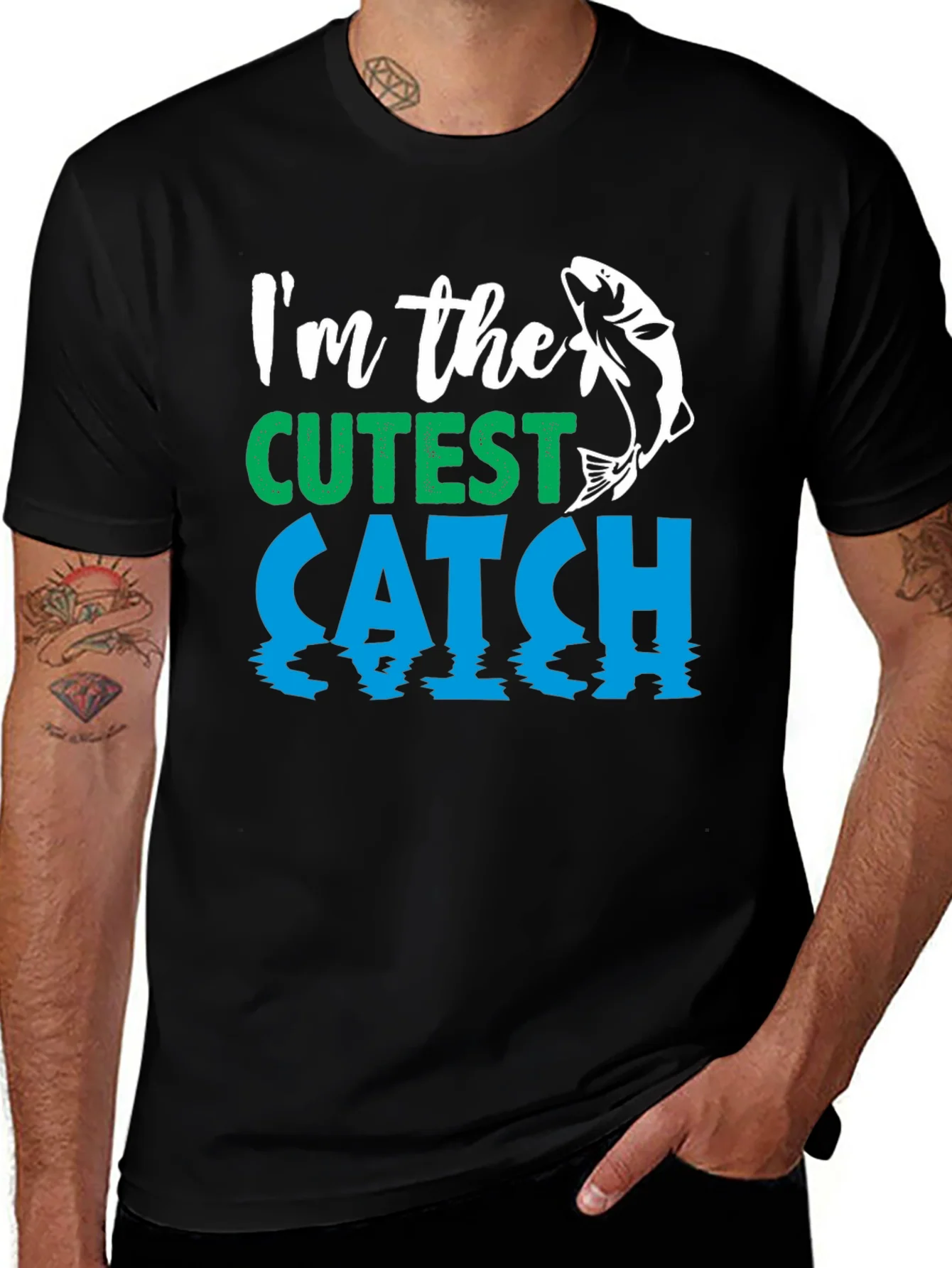 Rebbecca Cutest Catch Fishing T-Shirt - Mens