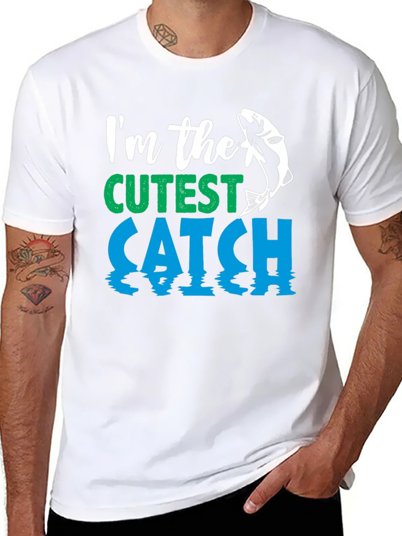Rebbecca Cutest Catch Fishing T-Shirt - Mens