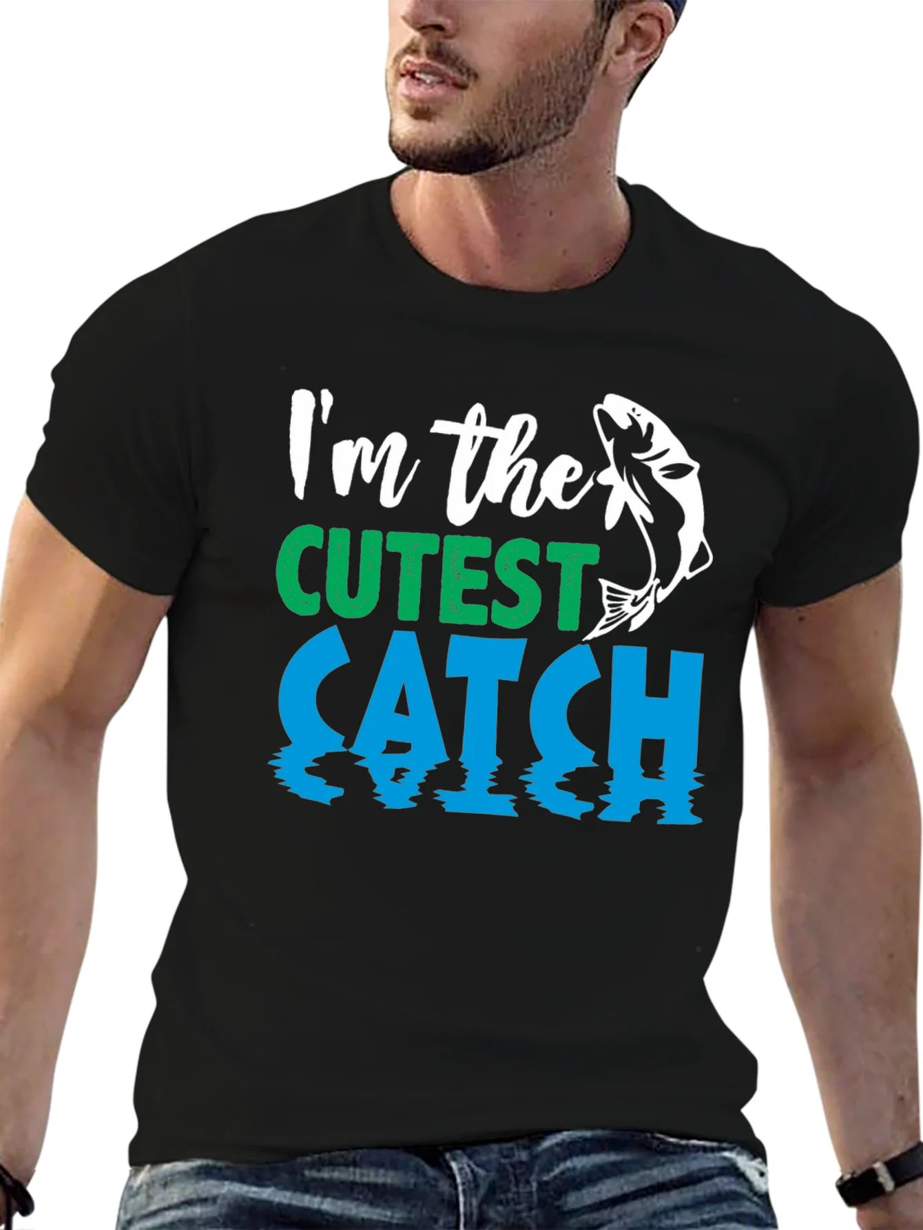 Rebbecca Cutest Catch Fishing T-Shirt - Mens