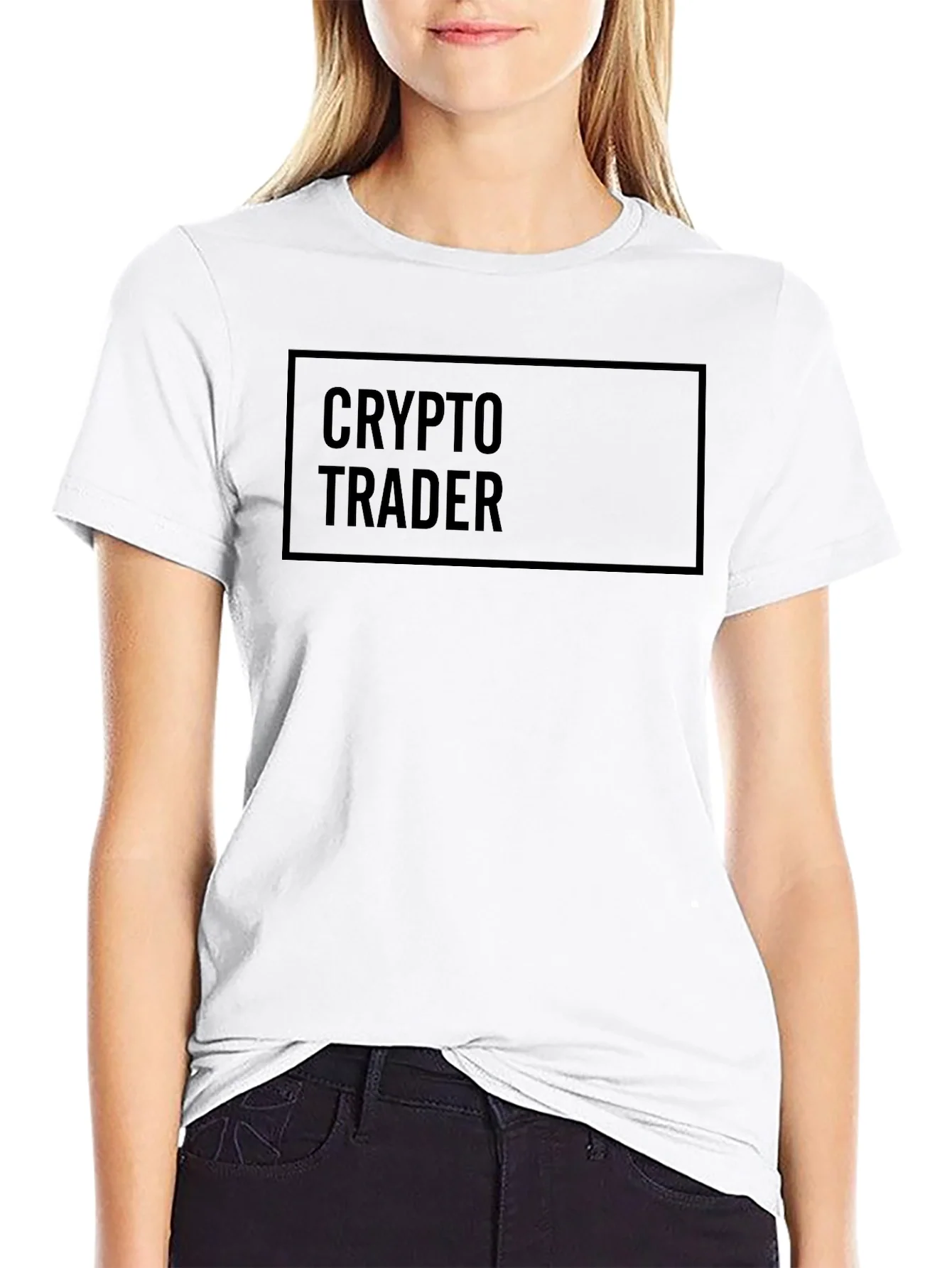 Camiseta Negra Crypto Trader para Hombre