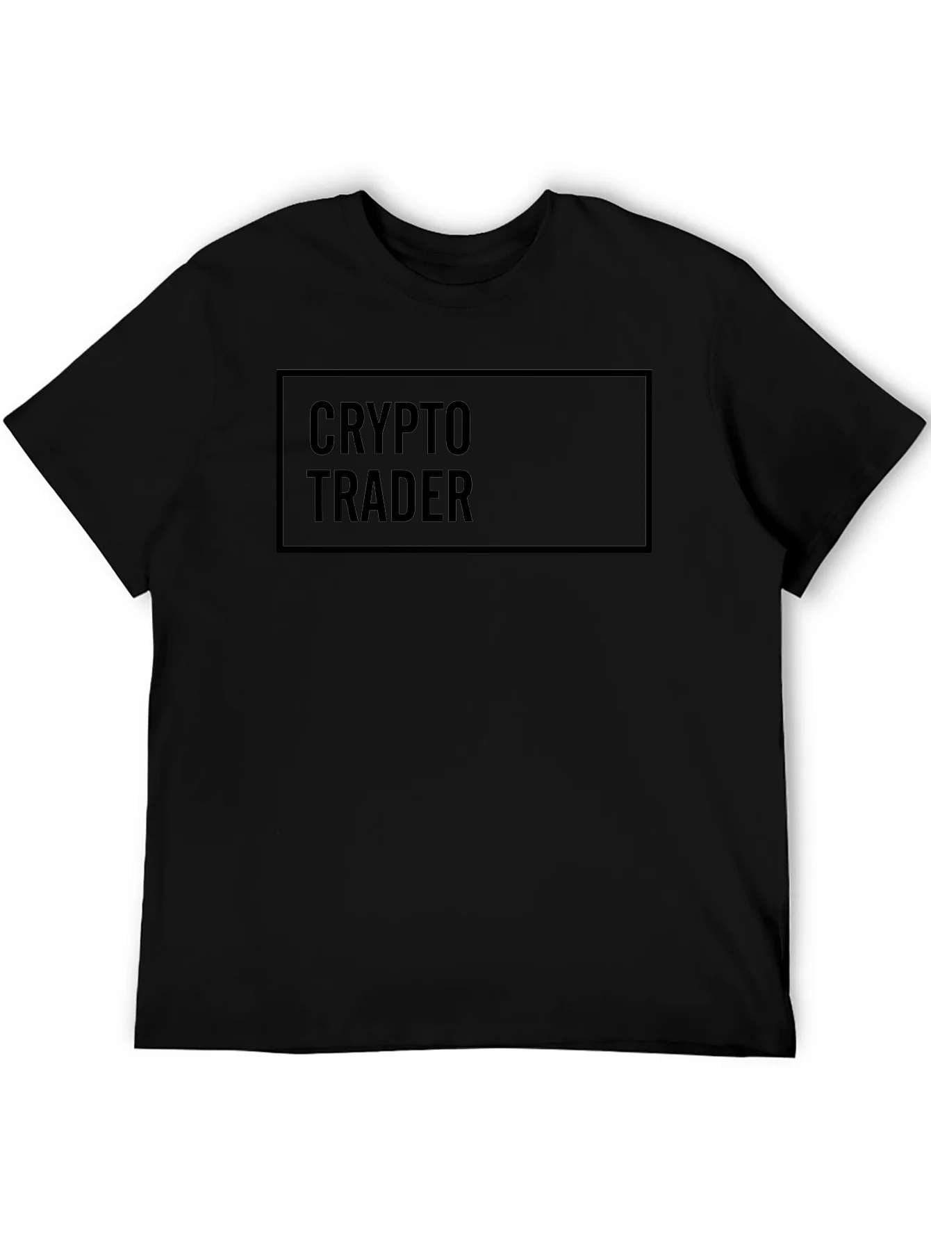 Camiseta Negra Crypto Trader para Hombre