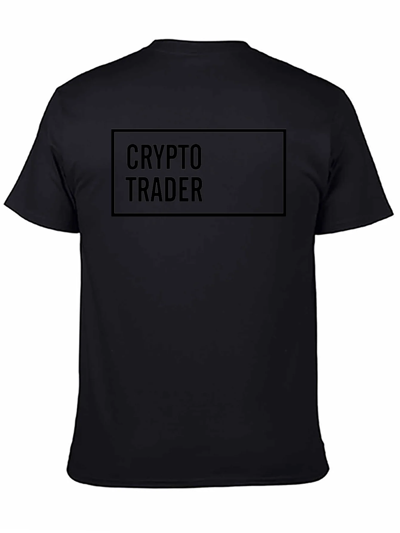 Camiseta Negra Crypto Trader para Hombre