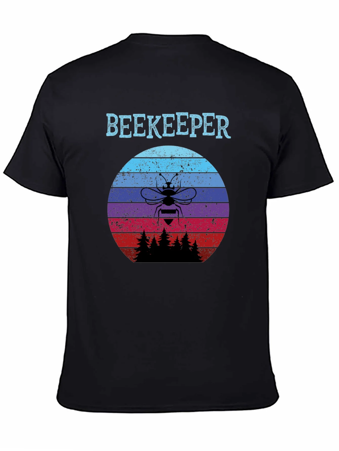 Rebbecca Beekeeper Sunset T-Shirt - Retro Bee Keeper Tee