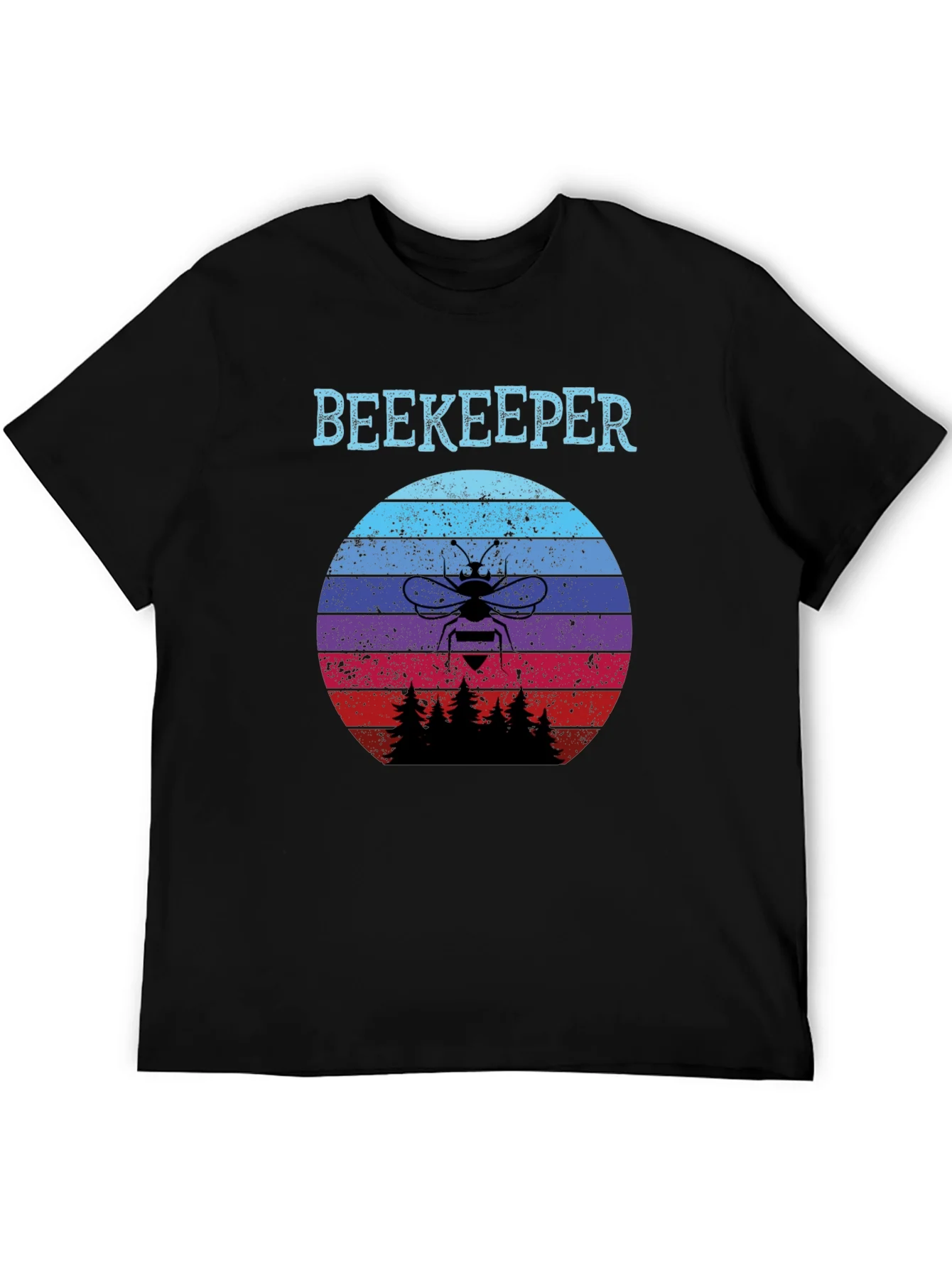 Rebbecca Beekeeper Sunset T-Shirt - Retro Bee Keeper Tee