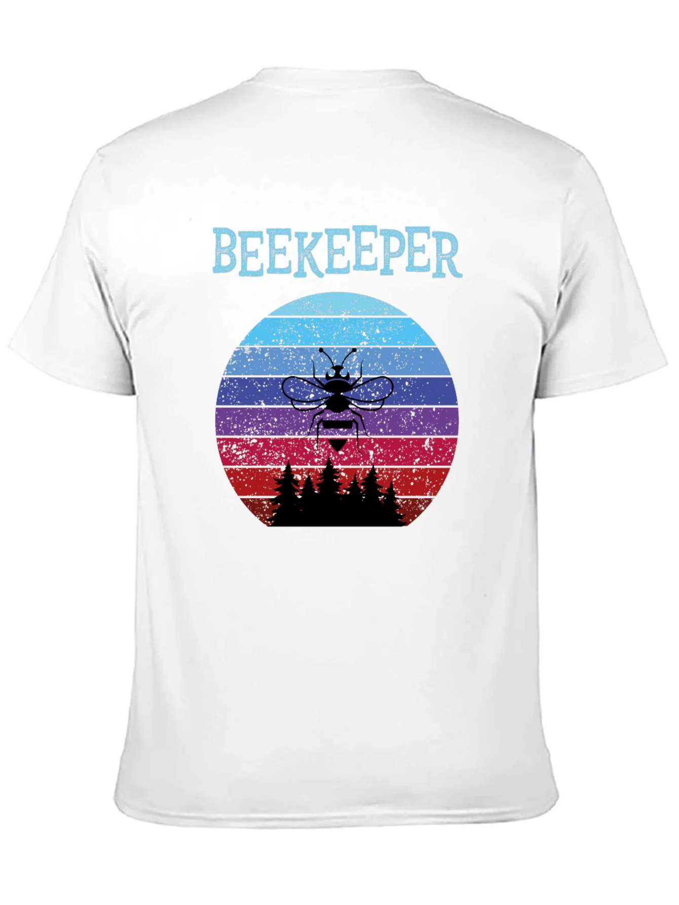Rebbecca Beekeeper Sunset T-Shirt - Retro Bee Keeper Tee