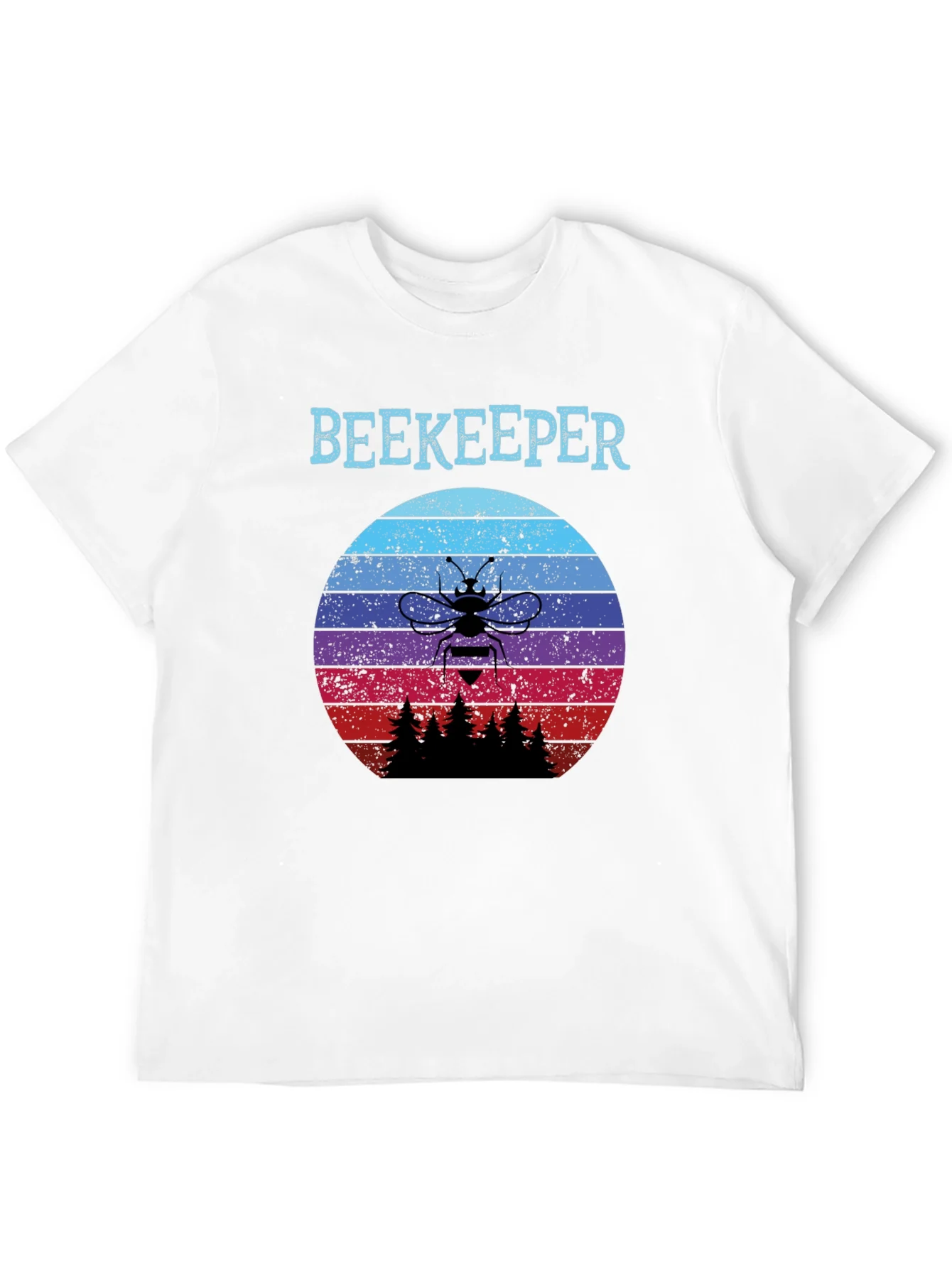 Rebbecca Beekeeper Sunset T-Shirt - Retro Bee Keeper Tee