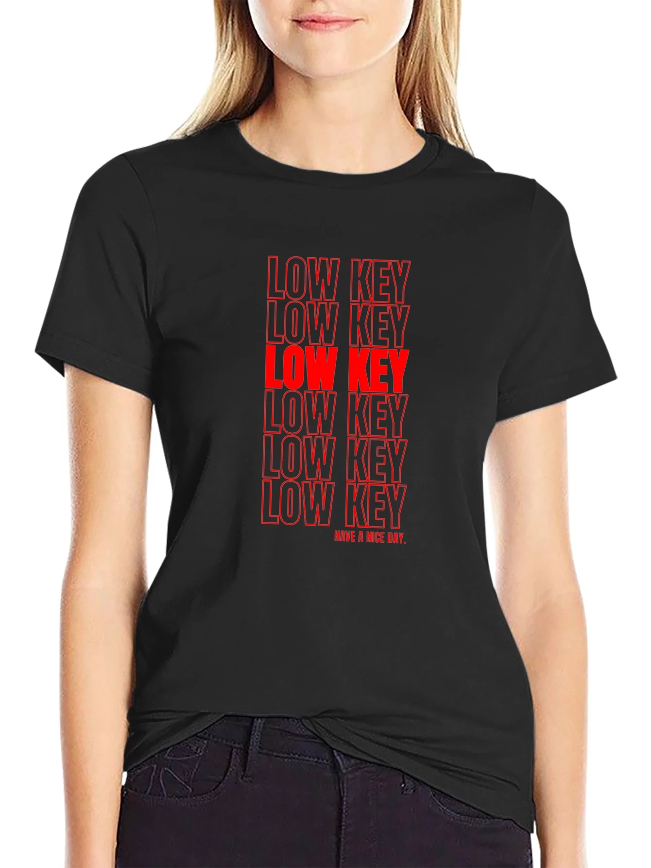 Rebbecca Low Key Graphic Print Crew Neck T-Shirt