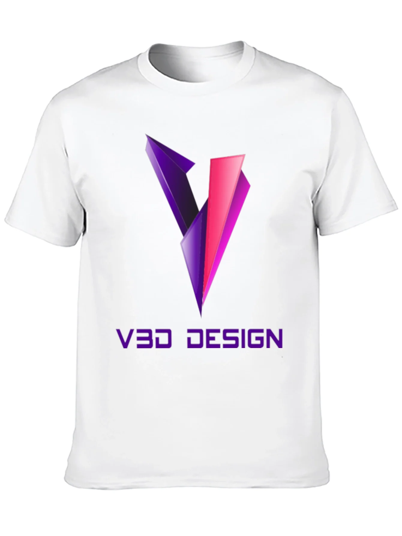 Camiseta Negra V3D Design Gr¨¢fico Moderno