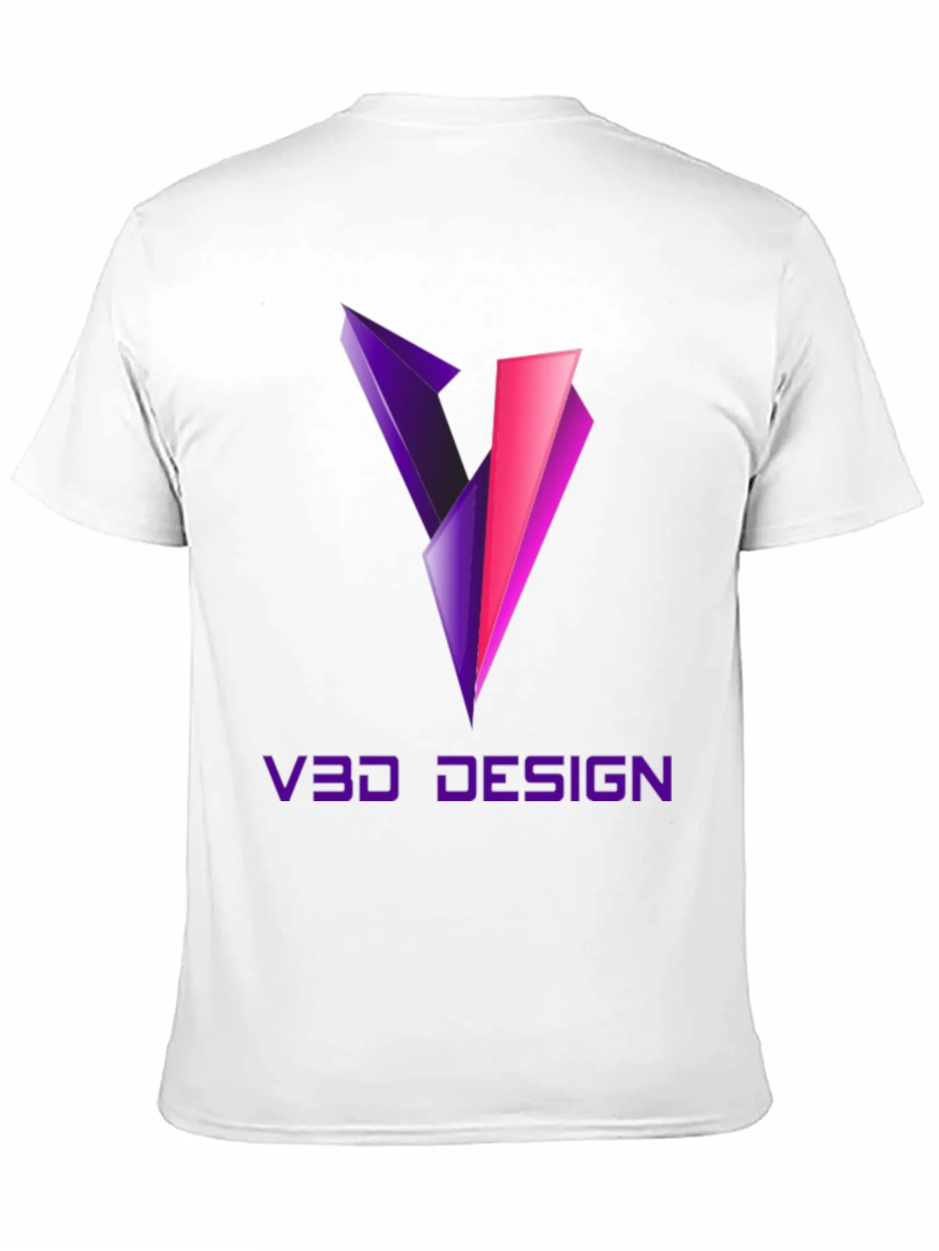 Camiseta Negra V3D Design Gr¨¢fico Moderno
