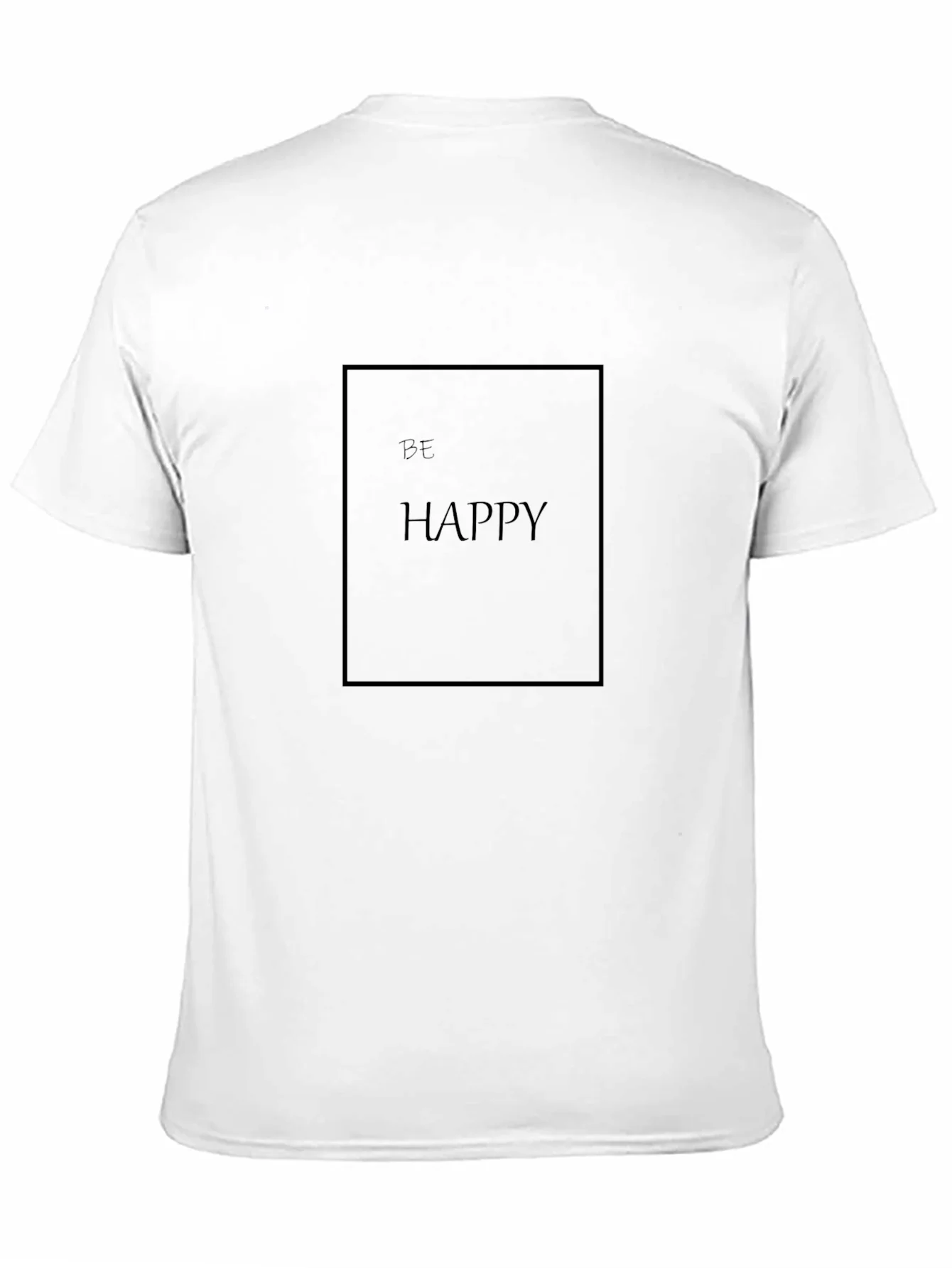Rebbecca Be Happy Black Graphic T-Shirt