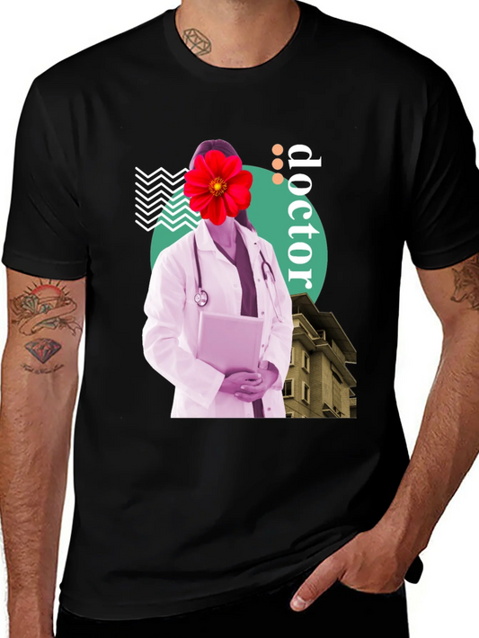 Rebbecca Doctor Flower Graphic Tee - Unique Medical Design