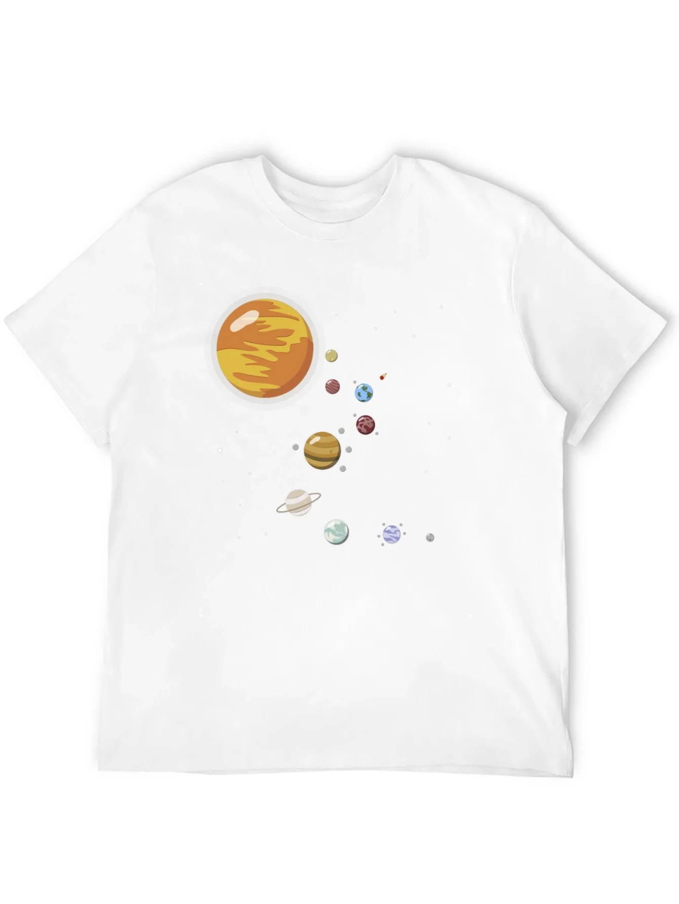 Rebbecca Solar System Graphic Print Black Tee