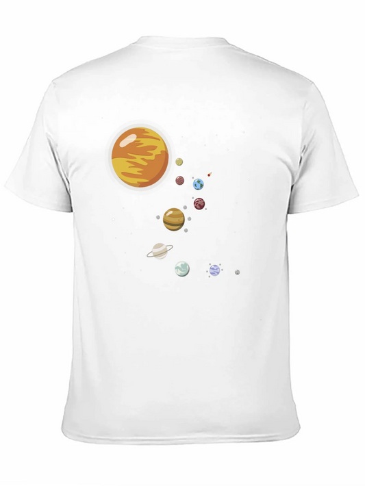 Rebbecca Solar System Graphic Print Black Tee