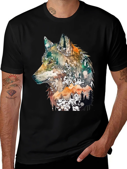 Rebbecca Wolf Forest Graphic Tee - Nature Inspired Design