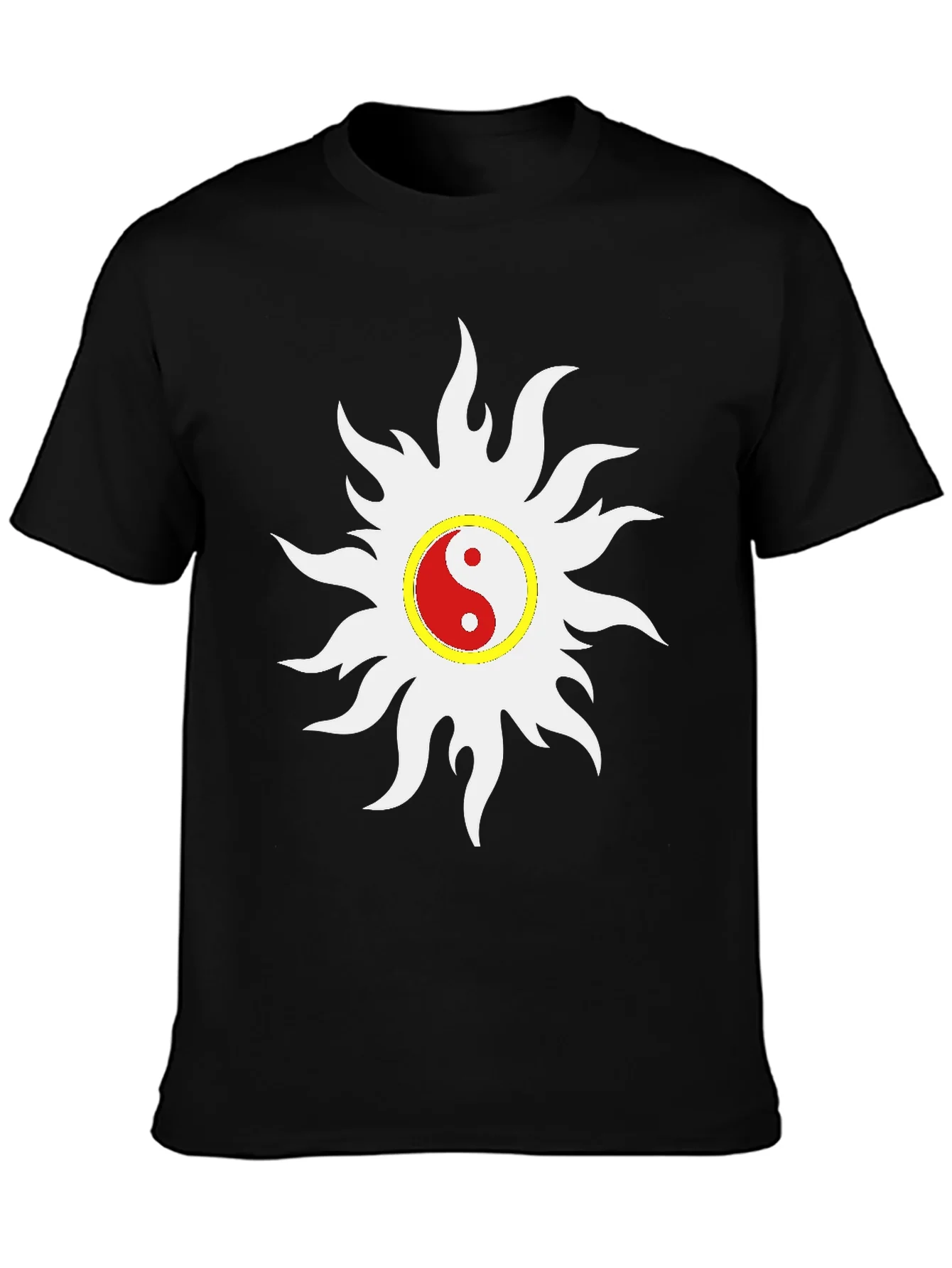 Camiseta Negra Yin Yang Sol