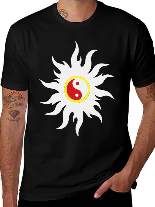 Camiseta Negra Yin Yang Sol