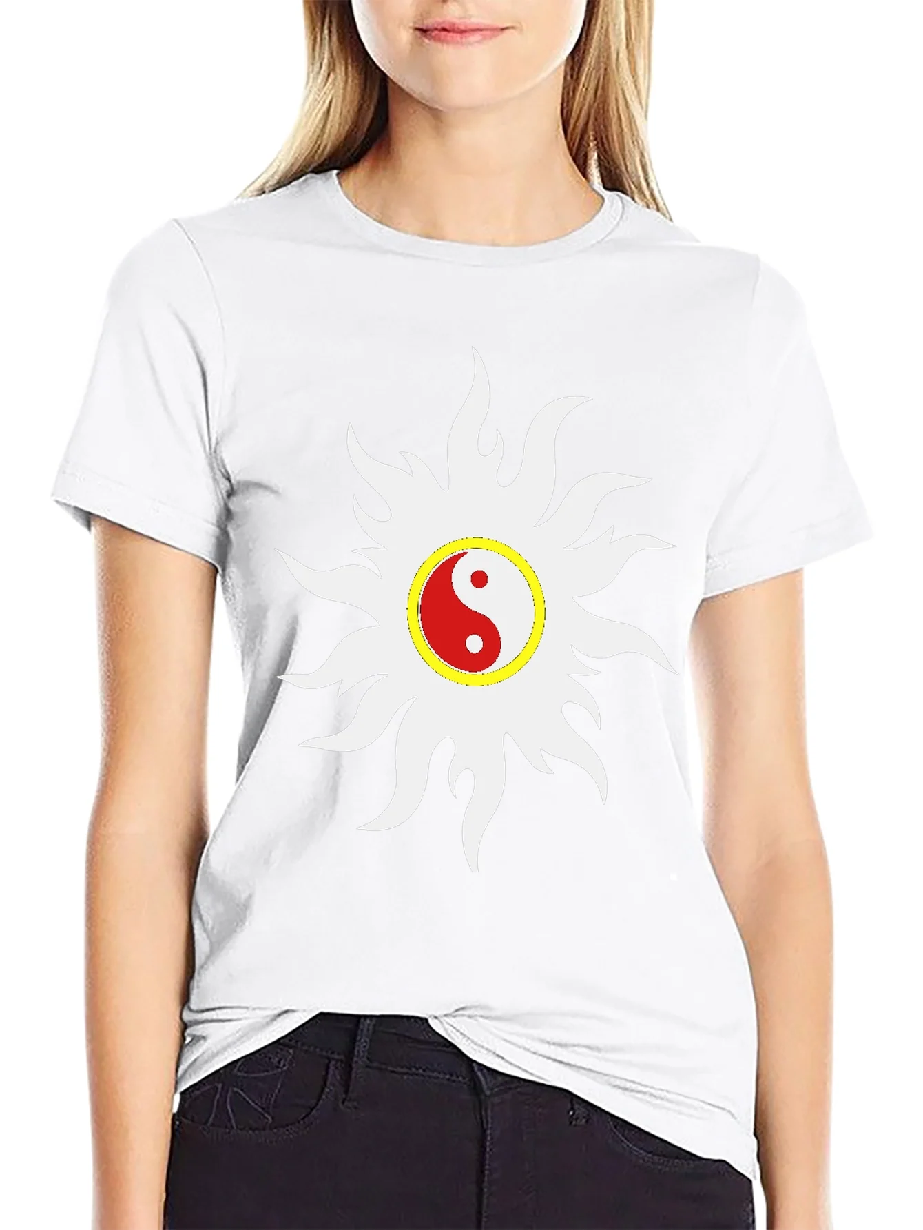 Camiseta Negra Yin Yang Sol