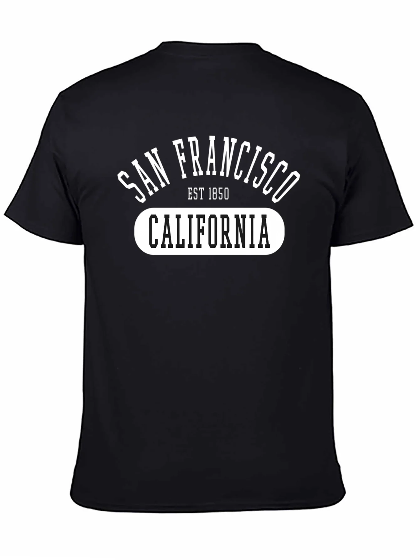 Camiseta Negra San Francisco California Est 1850